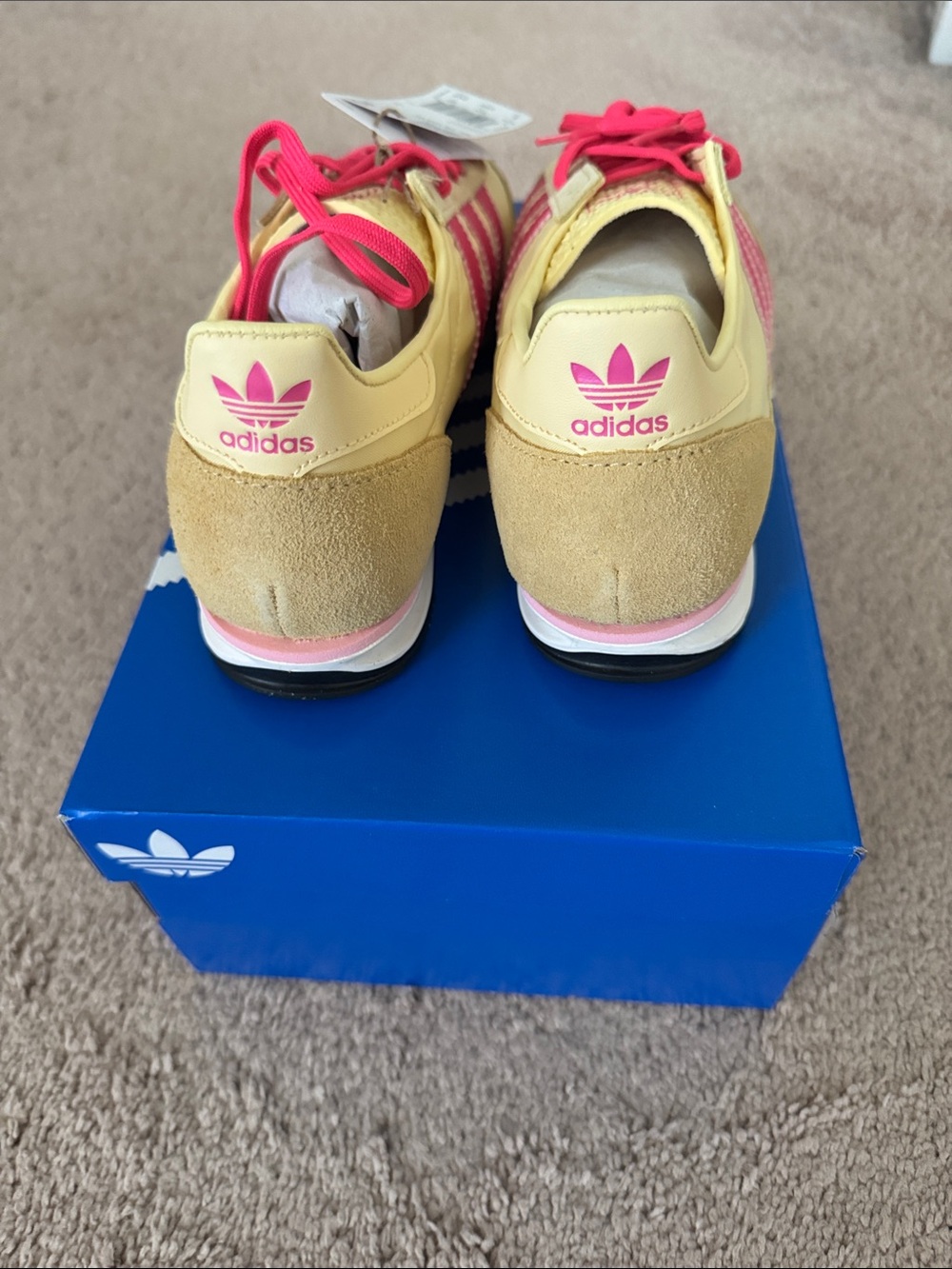 adidas Yellow and Pink SL 72 Retro Sneakers - Picture 4 of 9